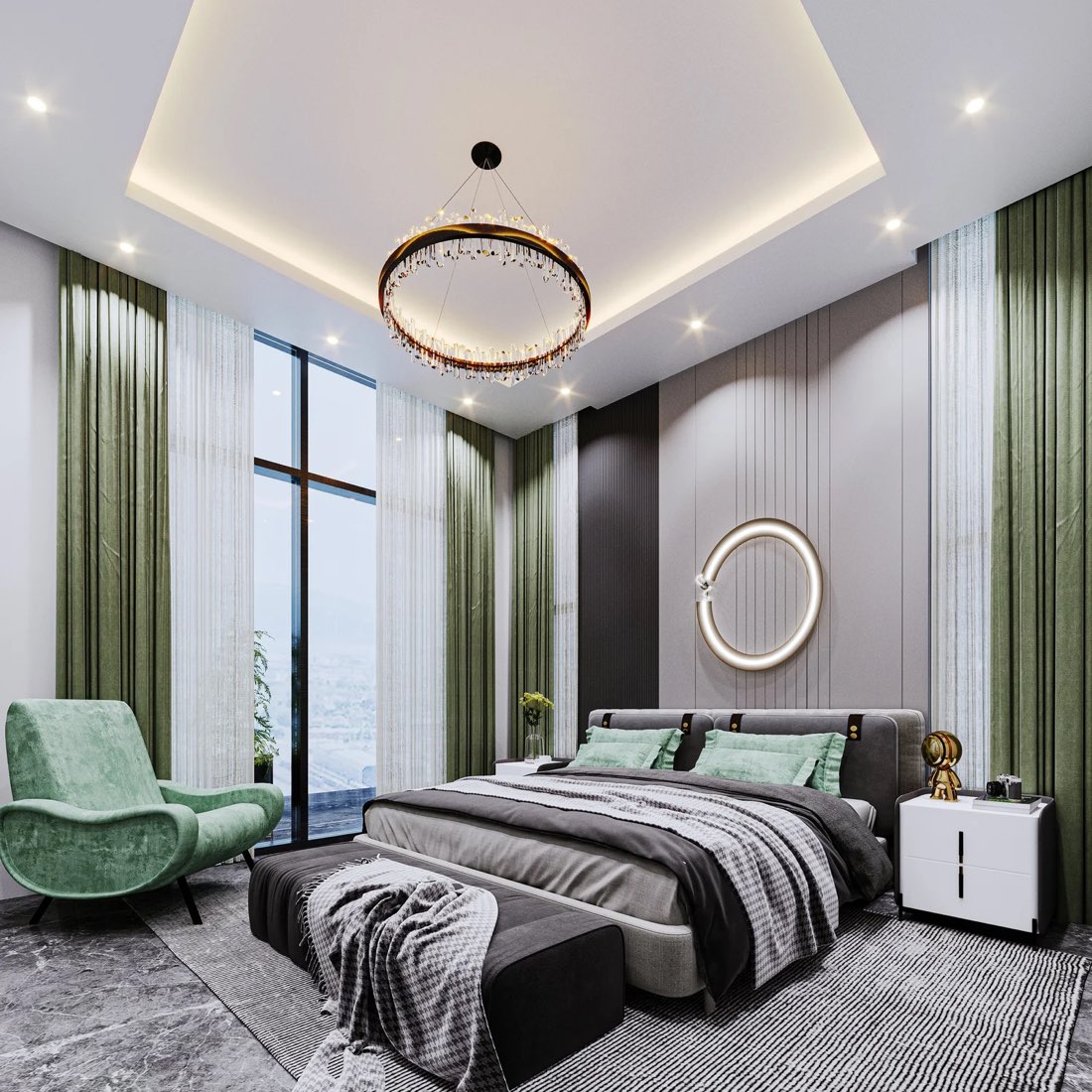 Master bedroom in Aurora Belle Court