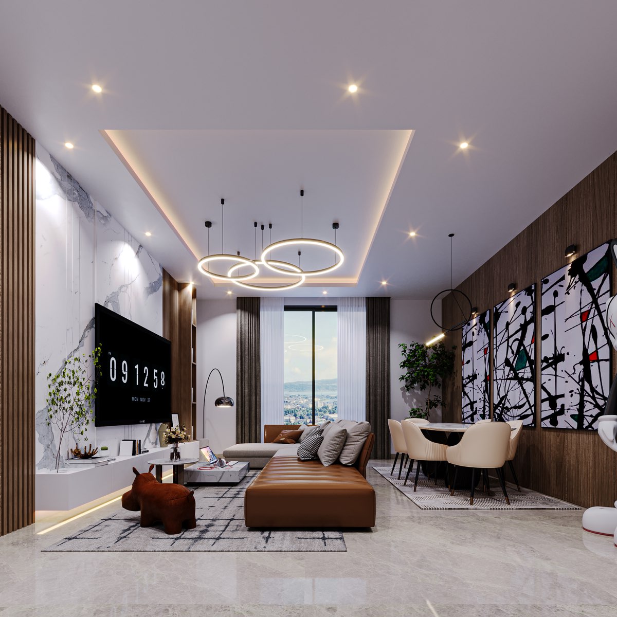 Family lounge in Aurora Signature I